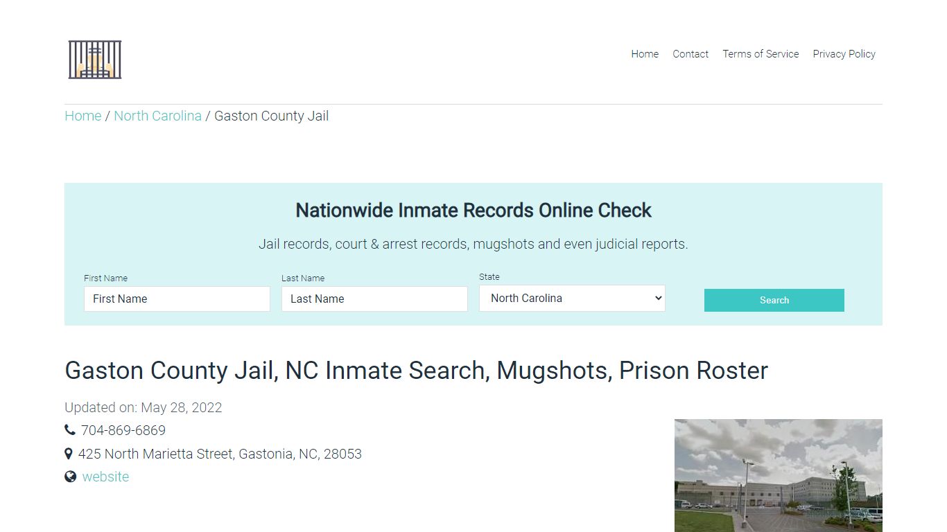 Gaston County Jail, NC Inmate Search, Mugshots, Prison ...